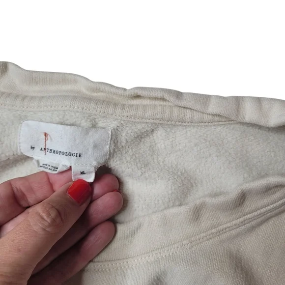 Anthropologie boxy cropped pullover Size XL - Picture 5 of 9